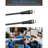 Salpido Crystal Dual Quick Charge 30W USB C to Lightning Cable | 1M PD Fast Charge | SDC 44 C L