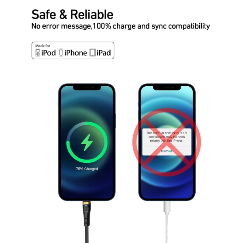Salpido Crystal Dual Quick Charge 30W USB C to Lightning Cable | 1M PD Fast Charge | SDC 44 C L Salpido Crystal Dual Quick Charge 30W USB C to Lightning Cable | 1M PD Fast Charge | SDC 44 C L