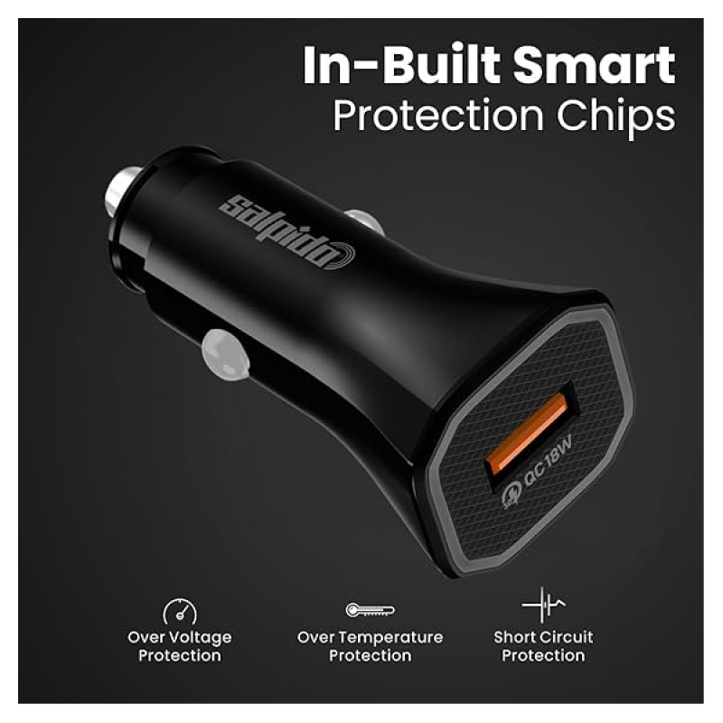 Salpido Car Charger LED Light Quick Charge 3.018W | GD-WC18 Salpido Car Charger LED Light Quick Charge 3.018W | GD-WC18
