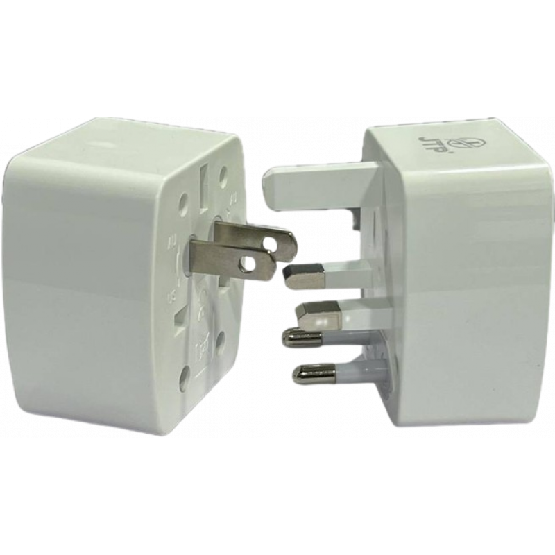 JTP Universal Plug 6AMAX Worldwide J4 Adaptor | White JTP Universal Plug 6AMAX Worldwide J4 Adaptor | White