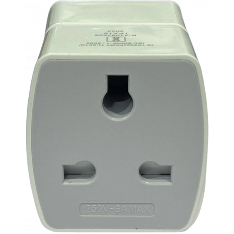 JTP Universal Plug 6AMAX Worldwide J4 Adaptor | White JTP Universal Plug 6AMAX Worldwide J4 Adaptor | White