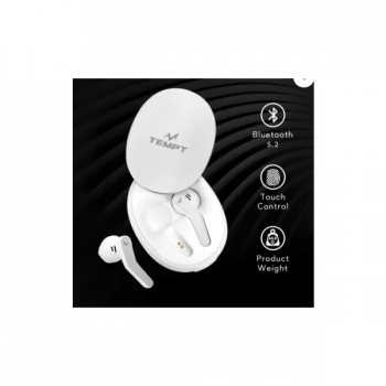 TEMPT Glider True Wireless Stereo with OxyAcoustics Pure Sound Technology Bluetooth Gaming Headset | White
