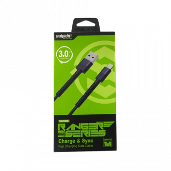 Salpido Ranger Braid Series | 25W | Type C To Lightning Data Cable | Black | SDC 20 C -L Salpido Ranger Braid Series | 25W | Type C To Lightning Data Cable | Black | SDC 20 C -L