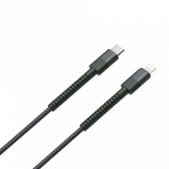 Salpido Ranger Braid Series | 25W | Type C To Lightning Data Cable | Black | SDC 20 C -L
