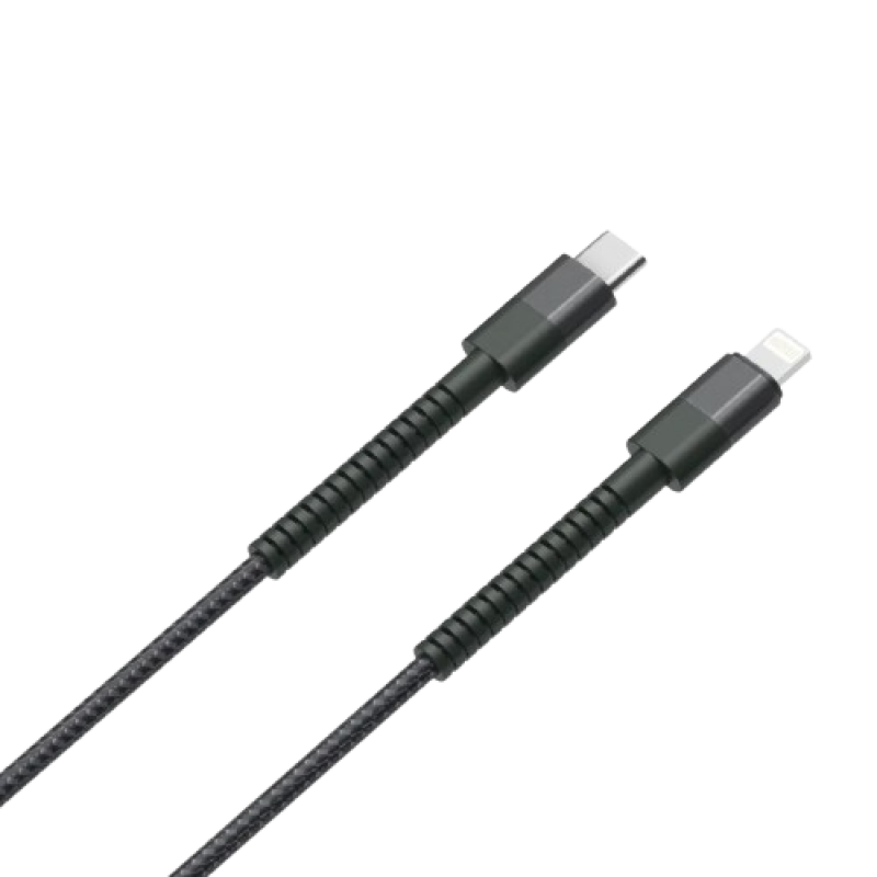 Salpido Ranger Braid Series | 25W | Type C To Lightning Data Cable | Black | SDC 20 C -L