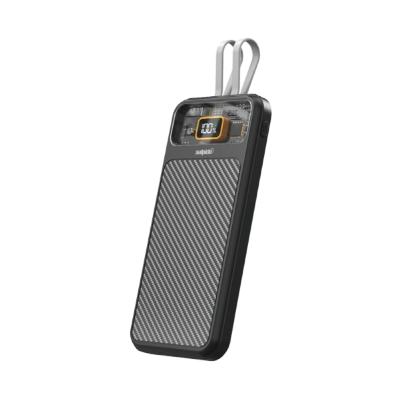 Salpido Power Bank With Type-C & Lightning Dual cable |  10,000 mAH  | 22.5W | PB-133