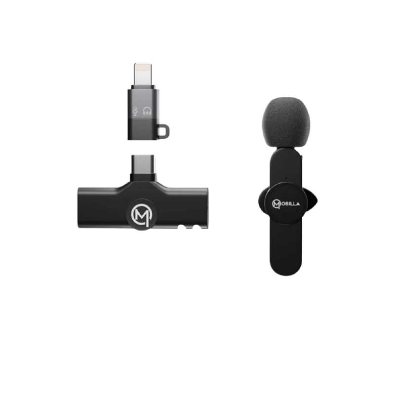 Mobilla MLapel 101 2 in 1 AI ENC Wireless Microphone Mobilla MLapel 101 2 in 1 AI ENC Wireless Microphone