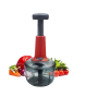 Blueberrys 650ml Food Chopper Manual Hand-Press Vegetable Chopper