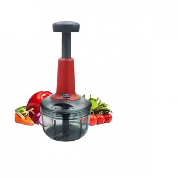 Blueberrys 650ml Food Chopper Manual Hand-Press Vegetable Chopper