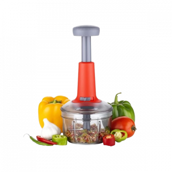Blueberrys 650ml Food Chopper Manual Hand-Press Vegetable Chopper