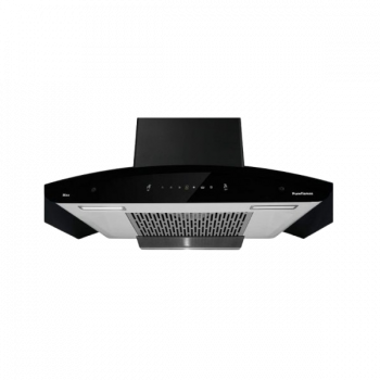 Pureflames MAX 90 Wall Mount Chimney | Black