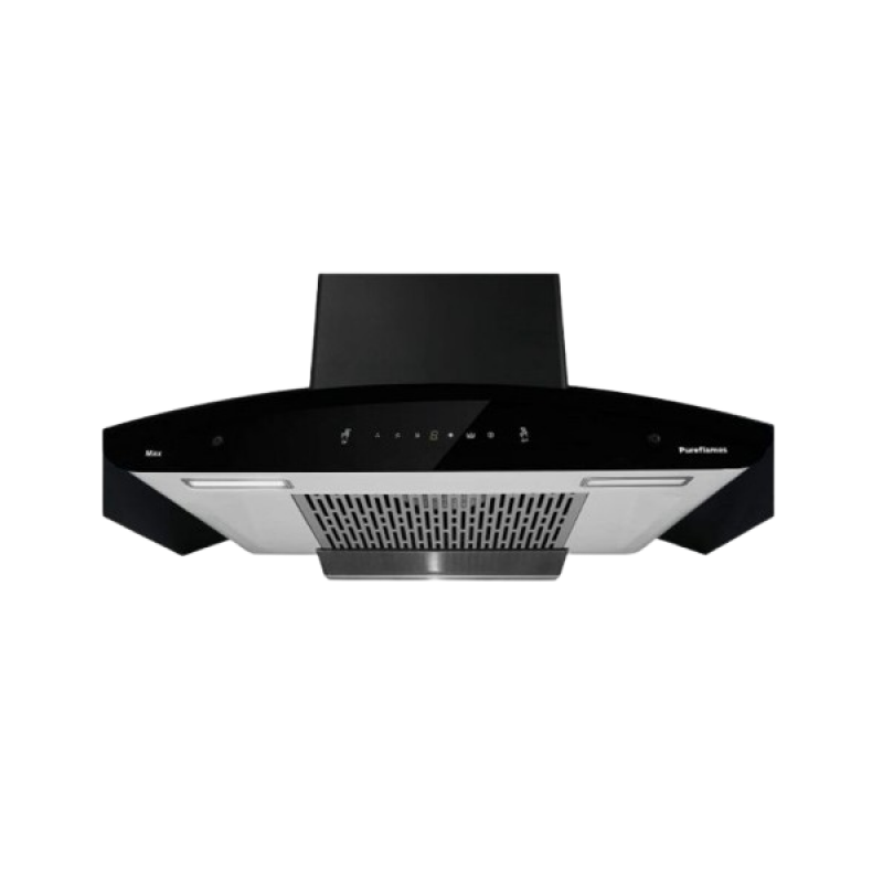 Pureflames MAX 90 Wall Mount Chimney | Black Pureflames MAX 90 Wall Mount Chimney | Black