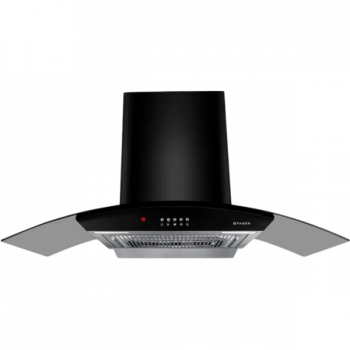 Faber Hood Ace Pro Wall Mounted Chimney | 3D | 90 cm | Black | HC PB FL BK