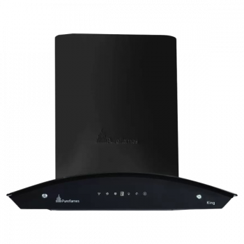 Pureflames Mist 60 Auto Clean Wall Mounted Chimney | 60 cm | Black