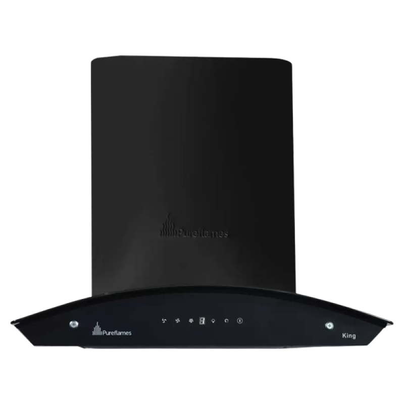 Pureflames Mist 60 Auto Clean Wall Mounted Chimney | 60 cm | Black Pureflames Mist 60 Auto Clean Wall Mounted Chimney | 60 cm | Black