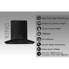 Pureflames Mist 60 Auto Clean Wall Mounted Chimney | 60 cm | Black Pureflames Mist 60 Auto Clean Wall Mounted Chimney | 60 cm | Black