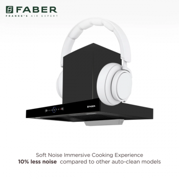 Faber Dazzle | Wall Mounted Chimney | Matte Black | BLDC FL HC BK 90