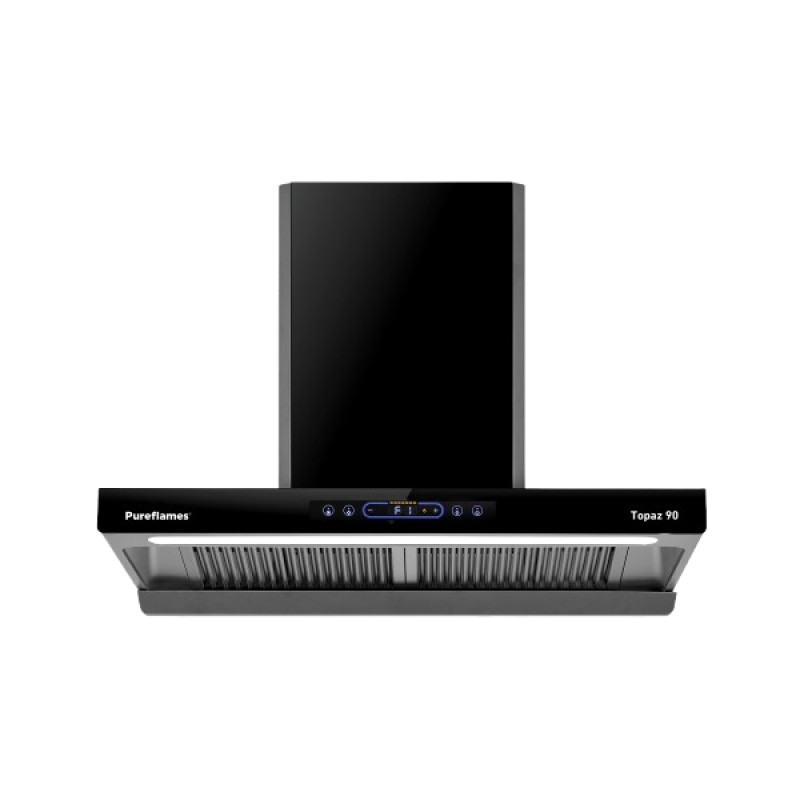 Pureflames Topaz 90 Chimney | 90 cm | dark grey body Pureflames Topaz 90 Chimney | 90 cm | dark grey body