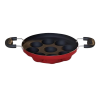 Impex Premium Non Stick Paniyarakkallu Unniyappa Chatty | 9 Pits | Red
