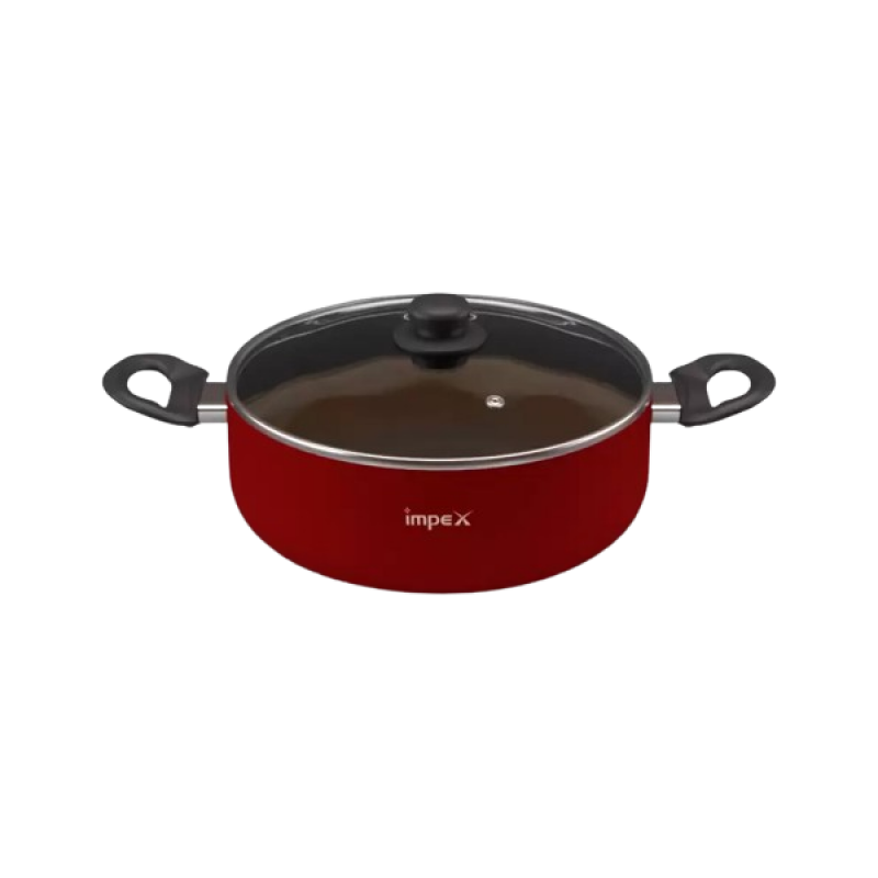 Impex ISP 2810 Non Stick Induction Bottom Biryani Pot with Lid | 28 cm | 6 L | Maroon Impex ISP 2810 Non Stick Induction Bottom Biryani Pot with Lid | 28 cm | 6 L | Maroon