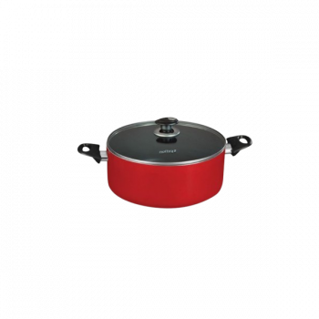Nolta Popular Series Aluminium Non Stick Biriyani Pot with Lid | 10 L | 32 cm