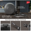 Impex Royal Granite 8 Pcs Non Stick Coated Cookware Set | 4 Piece | Aluminium Impex Royal Granite 8 Pcs Non Stick Coated Cookware Set | 4 Piece | Aluminium