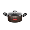 Blueberry’s RUBY Nonstick Biriyani Pot with Glass Lid | 2.5L | 20 cm | Gas Stove and Induction Based