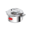 Blueberrys 1500ML Hotpot Casserole Thermoware100% Stainless Steel, Unique Locking System, Keeping Hot for Hours | Silver