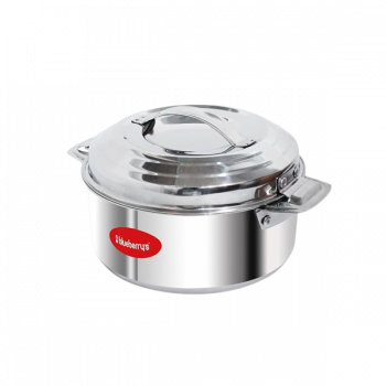 Blueberrys 1500ML Hotpot Casserole Thermoware100% Stainless Steel, Unique Locking System, Keeping Hot for Hours | Silver