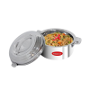 Blueberrys 1500ML Hotpot Casserole Thermoware100% Stainless Steel, Unique Locking System, Keeping Hot for Hours | Silver