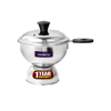 BlueBerrys Stainless Steel | Chiratta Puttu Maker with Lid and Pressure Cooker