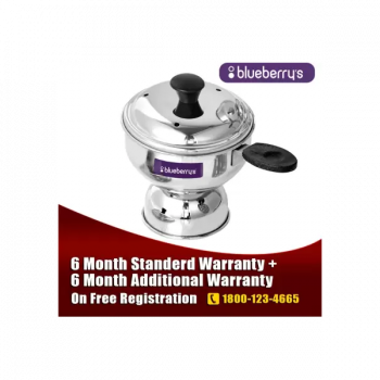 BlueBerrys Stainless Steel | Chiratta Puttu Maker with Lid and Pressure Cooker BlueBerrys Stainless Steel | Chiratta Puttu Maker with Lid and Pressure Cooker