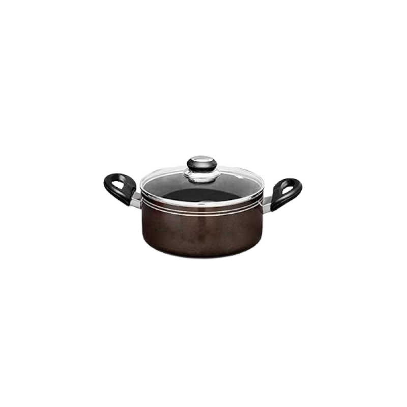 Blueberrys Ruby 8 Liter 30cm Nonstick Aluminum Induction Based Biriyani Pot with Lid