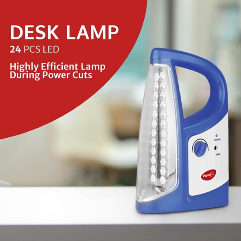 Pigeon by Stovekraft 12424 Equino LED Emergency Rechargeable Lamp with 1600 mAH and 50 Hours Backup | Blue Pigeon by Stovekraft 12424 Equino LED Emergency Rechargeable Lamp with 1600 mAH and 50 Hours Backup | Blue