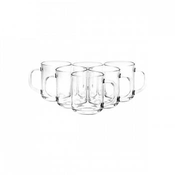 Yera Cosmos Mug | Glass Coffee Mug | 250 ml | Pack of 6 | CT9-P0 Yera Cosmos Mug | Glass Coffee Mug | 250 ml | Pack of 6 | CT9-P0