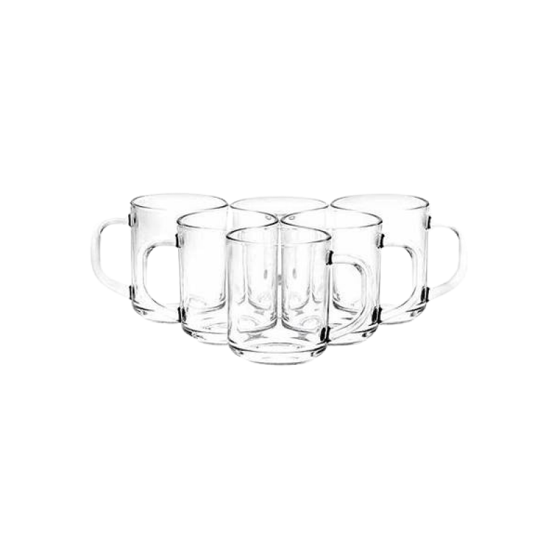 Yera Cosmos Mug | Glass Coffee Mug | 250 ml | Pack of 6 | CT9-P0 Yera Cosmos Mug | Glass Coffee Mug | 250 ml | Pack of 6 | CT9-P0