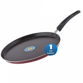 Blueberrys Nonstick Tawa Pan, 26 Cm, 3mm Thickness, 3 Layar Coating,Induction Base | Black