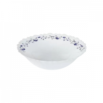Larah | Borosil | 2Pc Multipurpose Bowl Set | White | Blue