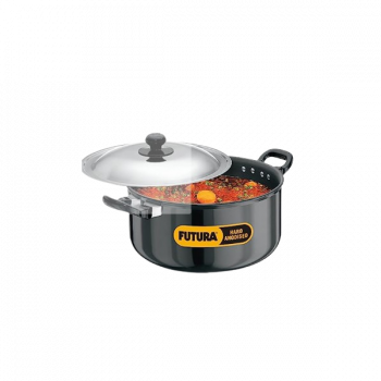 Hawkins Hard Anodised Cook-n-Serve Stewpot with stainless steel lid | 5 L | AST50