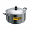 Hawkins Futura Hard Anodised Cook-n-Serve Stewpot | Hard Anodised Lid | 8.5 L | 28 cm | Black