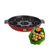 BlueBerry's | Paniyarakkal Maker Nonstick | 850 Gram | 9 Cavity | Red