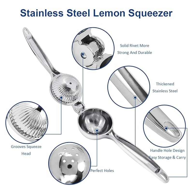 Jaypee Stainless Steel Lemon Squeezer Jaypee Stainless Steel Lemon Squeezer