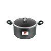 Impex Biryani Pot With RIB | 8 L | Non-Stick, Induction | Aluminium with Granite Coating | IBP8