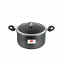 Impex Biryani Pot With RIB | 10 Ltr | Non Stick | Induction Friendly Aluminium with Granite Coating | IBP10