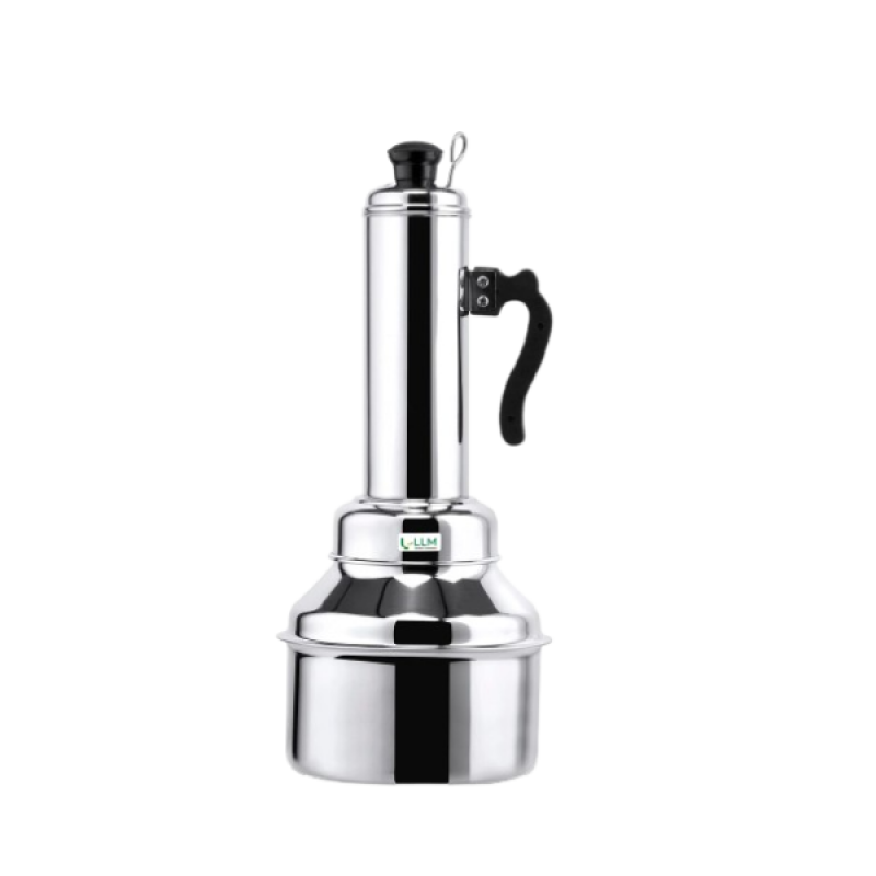 LLM Stainless Steel Puttu Kudam Puttu Maker | Steamer Plate and Steel Stick | 1.5 L | Silver LLM Stainless Steel Puttu Kudam Puttu Maker | Steamer Plate and Steel Stick | 1.5 L | Silver