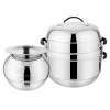 Prabha Double Delight Cook N Serve Thermal Rice Cooker | Stainless Steel | 1.5 kg