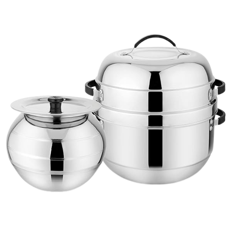 Prabha Double Delight Cook N Serve Thermal Rice Cooker | Stainless Steel | 1.5 kg