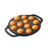 The Indus Valley Pre-Seasoned Cast Iron Paniyaram Pan | 12 Pit The Indus Valley Pre-Seasoned Cast Iron Paniyaram Pan | 12 Pit