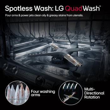 LG 14 Place Setting Free Standing Dish Washer | Matte Black | DFB424FM LG 14 Place Setting Free Standing Dish Washer | Matte Black | DFB424FM