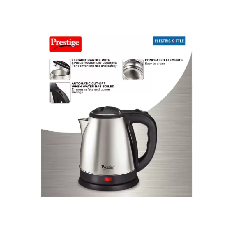 Prestige Electric Kettle | 1.8 L | Silver | PKOSS 1.8 Prestige Electric Kettle | 1.8 L | Silver | PKOSS 1.8